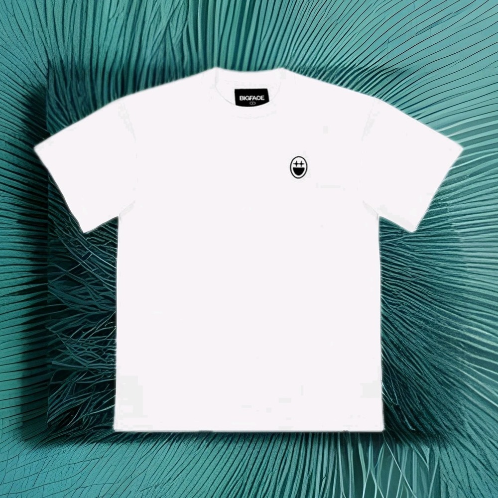 BIGFACE Coffee Oversized Heavyweight T-Shirt‎ White XL 365 GSM Combed Cotton USA